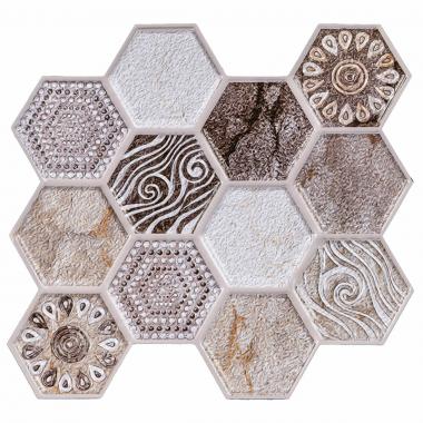 Декоративна ПВХ плитка на самоклейці 275х285х4мм Вінтажна , ціна за 1 шт. (СПП-507) SW-00001136