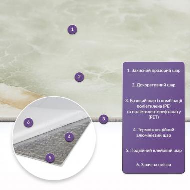 Самоклеящаяся стеновая PET плитка 600х300х2мм SW-00002335