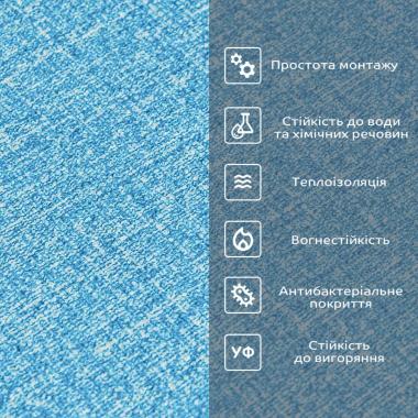 Самоклеючі шпалери 2800х500х1,5мм Блакитний з білим YM-03 BLUE WHITE SW-00001326