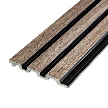 Рейка декоративная PS 2900х115х12мм Серо-коричневый SW-00001744