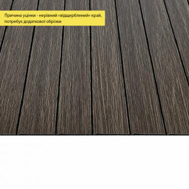 УЦЕНКА. Покрытие виниловое самоклеющееся 3D рейки 600х600х2,8мм Дымчатый каштан SW-00002962