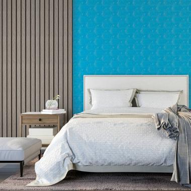 3D панель самоклеюча 700х770х5мм цегла Блакитна (005-5) SW-00000297