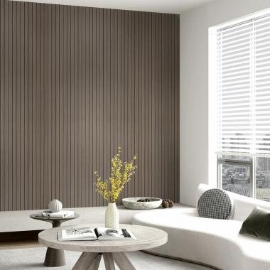 Покрытие виниловое самоклеющееся 3D Рейки в рулоне Дуб Мокко 600х2900х3мм (D) SW-00002901