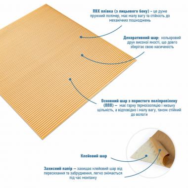 Панель 3D Beige 700*700*4mm (D) SW-00001953