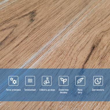 Самоклеющаяся 3D панель 19600х700х3мм Светлый Дуб SW-00001474