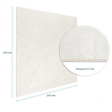 Самоклеюча гнучка штукатурка 600х600х2,5мм Біла SW-00002989