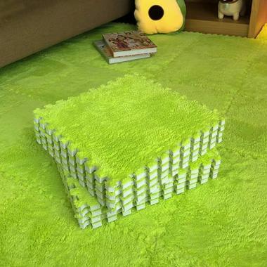 Пол-пазл плюшевый 30х30х1см Салатовый (D) SW-00002094