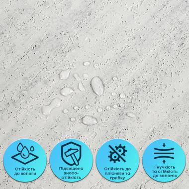 Самоклеюча гнучка штукатурка 600х600х2,5мм Світлий граніт SW-00002986