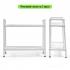Стелаж-етажерка двоярусний з металу 60х26х60см Білий SW-00002102