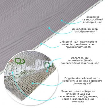 Самоклеящаяся виниловая плитка в рулоне 600х3000х2мм Мат SW-00002050