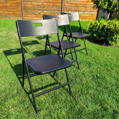 Складной стілець 46х42,5х86см Чорний SW-00001611