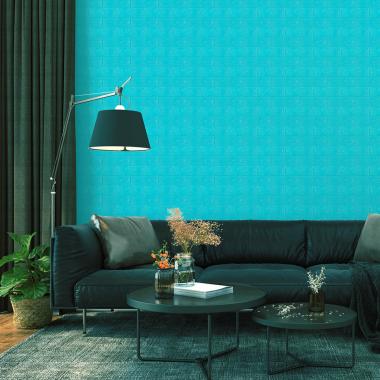 3D панель самоклеющаяся700х770х3мм кирпич Бирюза (002-3) SW-00000573