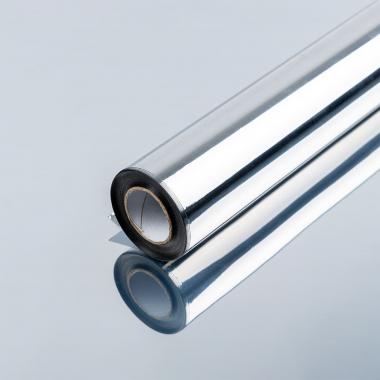 Зеркальная солнцезащитная плёнка для окон Серебро 600х10000х0,08мм SW-00002719