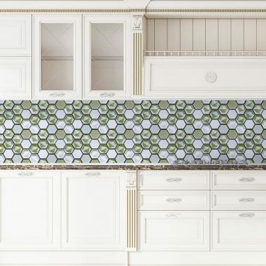 Декоративная ПВХ плитка на самоклейке 280х300х5мм Соты, цена за 1 шт. (СПП-502) SW-00000666