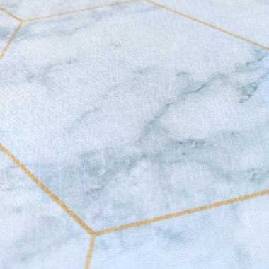 Самоклеюча плівка 0,45х10м х 0,07мм Малахітовий мармур золоті соти SW-00001214