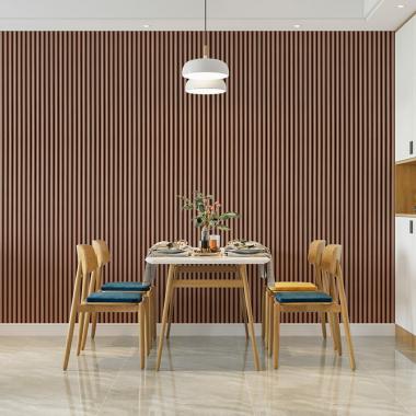 Рейка декоративная WPC круглая стеновая 3000х152х15мм Каштан SW-00001872