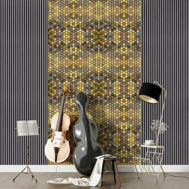 Самоклеюча алюмінієва плитка 300х300х3мм Луска SW-00001931