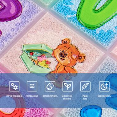 Набор панелей стеновых 3D 700х1400х4мм Алфавит (2шт) SW-00002352