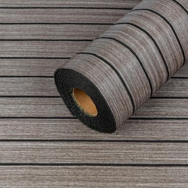 Покрытие виниловое самоклеющееся 3D Рейки в рулоне Металический пепел 600х2900х3мм SW-00002903