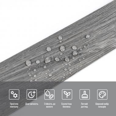 Молдинг виниловый самоклеющийся 5000х100х2мм Матовый (D) SW-00001797