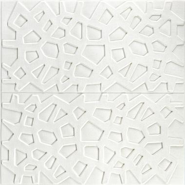 Самоклеюча декоративна настінно-стельова 3D панель 700х700х6,5мм Павутина (115) SW-00000007