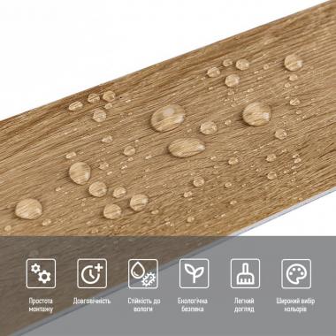 Молдинг вініловий самоклеючий 5000х100х2мм Матовий (D) SW-00001798