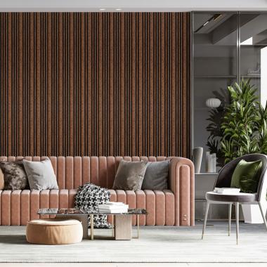 Рейка декоративная PS 2900х118х11мм Коричневый с золотыми вкраплениями SW-00002140-