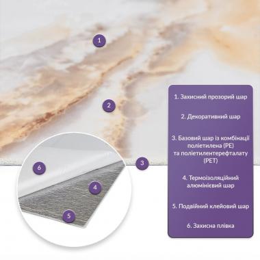 Самоклеящаяся стеновая PET плитка 600х300х2мм SW-00002641