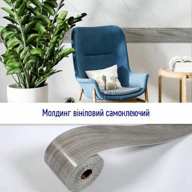 Молдинг виниловый самоклеющийся 5000х100х2мм Матовый (D) SW-00001797