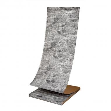 R061-2-20 Панель стеновая в рулоне 3D 700х19600х2мм Мрамор Чёрный SW-00002279