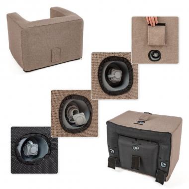 Надувне крісло Коричневе SW-00002291