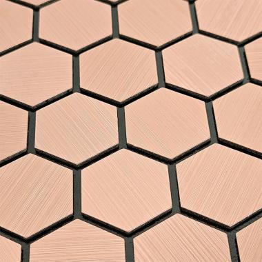 Самоклеющаяся алюминиевая плитка 300х300х3мм Золотые соты SW-00001924